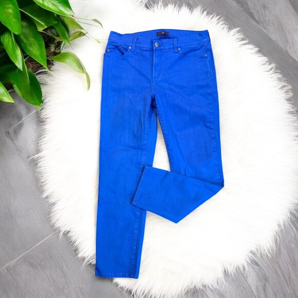 NYDJ Pants - NYDJ Blue Skinny Jeans Size 8 Lift Tuck Technology Ankle